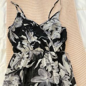 flower sundress with front slit